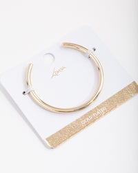 Gold Plated Open Cuff Bracelet - link has visual effect only