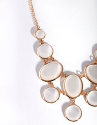 Gold Oval Catseye Necklace - link has visual effect only