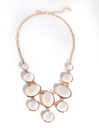 Gold Oval Catseye Necklace - link has visual effect only