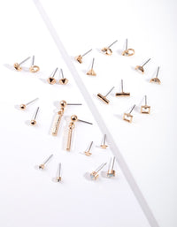 Gold Stick Drop Earring 12-Pack - link has visual effect only