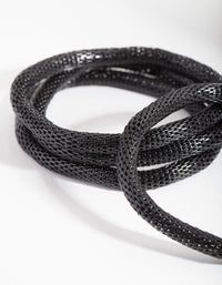 Black Stretch Mesh Bracelet 4-Pack - link has visual effect only