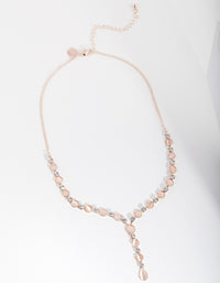 Rose Gold Catseye Gem Necklace - link has visual effect only