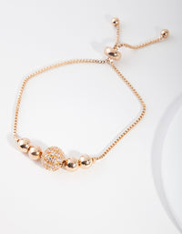 Gold Multi Ball Toggle Bracelet - link has visual effect only