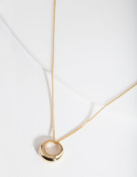 Gold Plated Sterling Silver Organic Open Circle Necklace - link has visual effect only