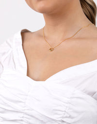 Gold Plated Sterling Silver Organic Open Circle Necklace - link has visual effect only