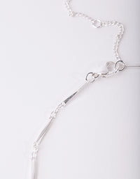 Silver Plated Long Necklace - link has visual effect only