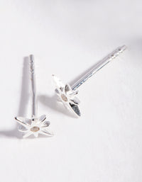 Sterling Silver Diamante Starburst Stud Earrings - link has visual effect only