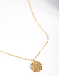 Gold Plated Sterling Silver Geometric Pattern Necklace - link has visual effect only