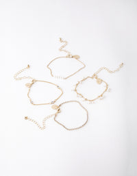 Gold Pearl Jingle Bracelet Pack - link has visual effect only