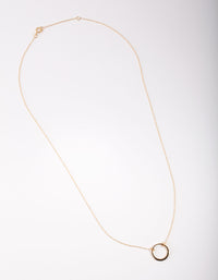 Gold Plated Sterling Silver Open Circle Necklace - link has visual effect only