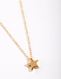 Gold Plated Sterling Silver Star Necklace - link has visual effect only