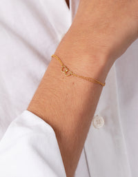 Gold Plated Sterling Silver Double Heart Bracelet Pack - link has visual effect only