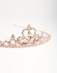 Kids Rose Gold Diamante Tiara Headband - link has visual effect only