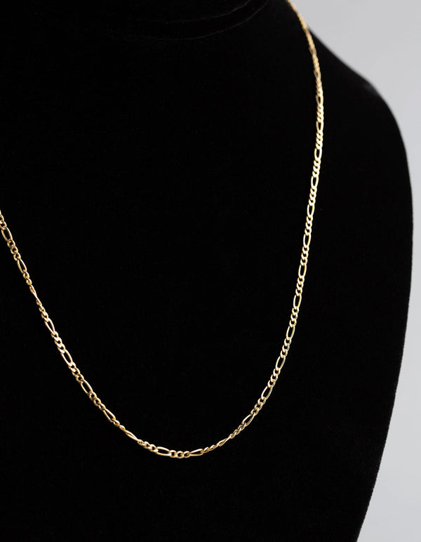 9ct Gold Figaro Chain Necklace