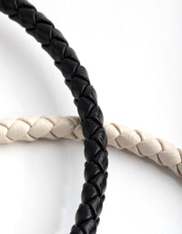 Fabric PU Plait Pack Alice Band - link has visual effect only