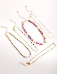 Gold Joyful Choker 5-Pack - link has visual effect only