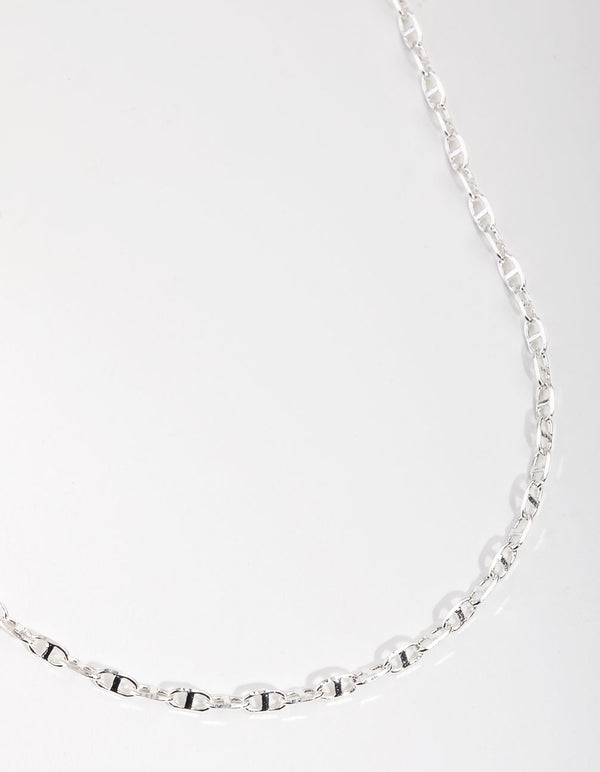 Silver Plated Mini Link Chain Necklace