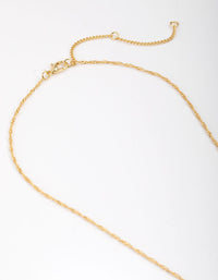 Gold Diamante Heart Necklace - link has visual effect only