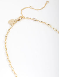 Gold Plated Mariner Chain Necklace - link has visual effect only