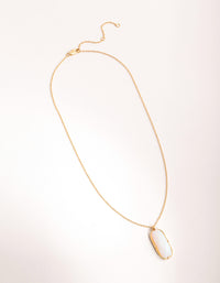 Gold Plated Semi Precious Shard Necklace - link has visual effect only