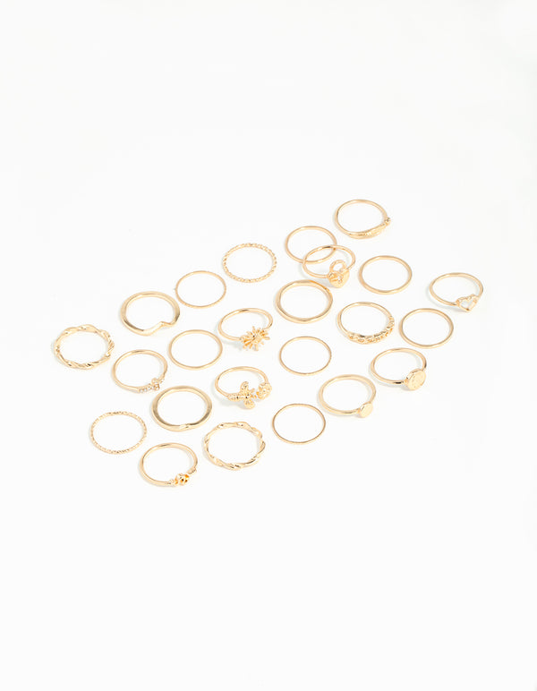 Gold Garden Rings 24-Pack