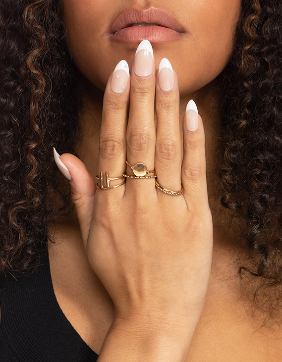 Gold Geometric Rings 24-Pack