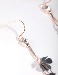 Rose Gold Mini Coated Flower Earrings - link has visual effect only