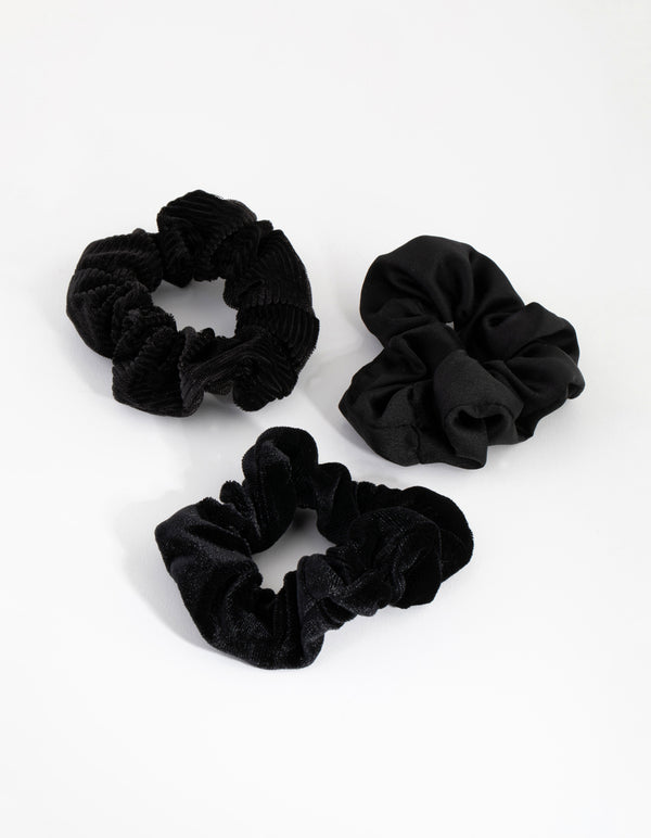 Mix Black Scrunchie Pack