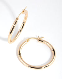 Gold Plated Large Hoop Earrings - link has visual effect only