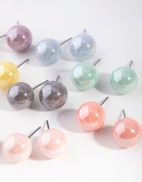 Matte Ball Stud Earring 8-Pack - link has visual effect only