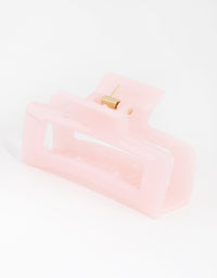 Acrylic Pink Rectangle Claw - link has visual effect only