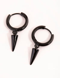 Matte Spike Huggie Earrings - link has visual effect only