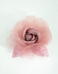 Mixed Fabric Rose Corsage - link has visual effect only