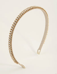 Micro Pearl Beaded Alice Band - link has visual effect only