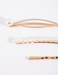 Gold Pearl & Twist Clip Pack - link has visual effect only