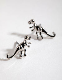 Silver T-Rex Stud Earrings - link has visual effect only