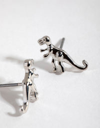 Silver T-Rex Stud Earrings - link has visual effect only