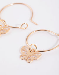 Gold Cut Out Butterfly Huggie Earrings - link has visual effect only