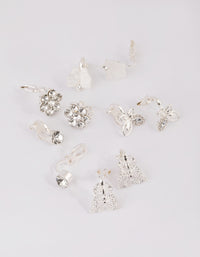 Silver Butterfly Clip-On Earring Pack - link has visual effect only