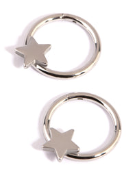 Surgical Steel Star Sleeper Earrings - link has visual effect only