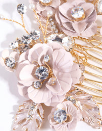 Matte Flower Jewel Comb - link has visual effect only