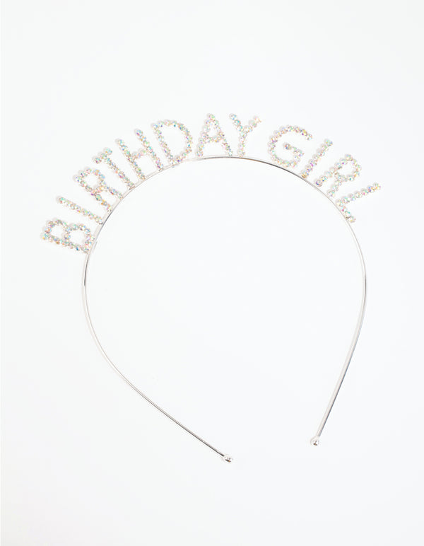 Kids Silver Diamante Birthday Tiara