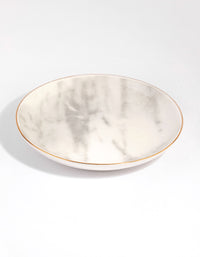 Round Gold Trim Ceramic Trinket Tray - link has visual effect only