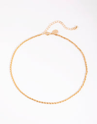 Gold Rope Chain Necklace - link has visual effect only