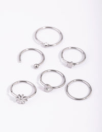 Surgical Steel Femme Nose Studs - link has visual effect only