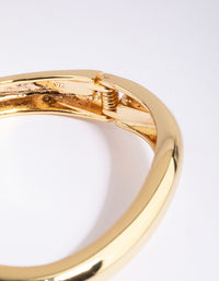 Gold Plated Wave Bangle - link has visual effect only