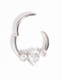 Surgical Steel Diamante Clicker Ring - link has visual effect only