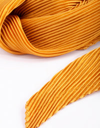 Gold Pleated Satin Bandana Hair Scarf - link has visual effect only