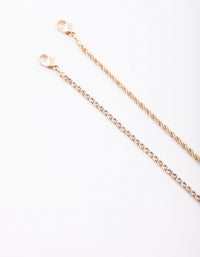 Gold Plated Anklet Set - link has visual effect only