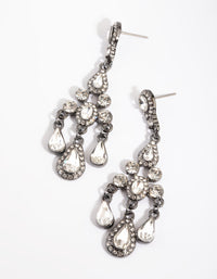 Gunmetal Vintage Chandelier Drop Earrings - link has visual effect only